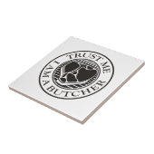 Vertraue mir, ich bin ein Butcher-T-Bone Fliese (Seite)