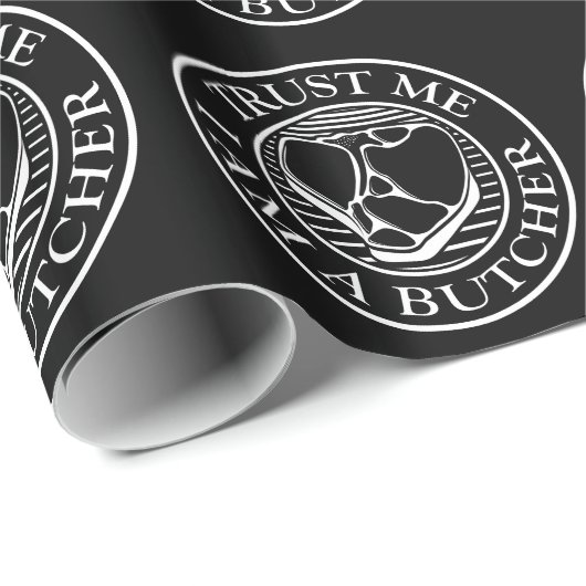 Vertraue mir, ich bin ein Butcher-T-Bone Geschenkpapier (Rolleneckpunkt)