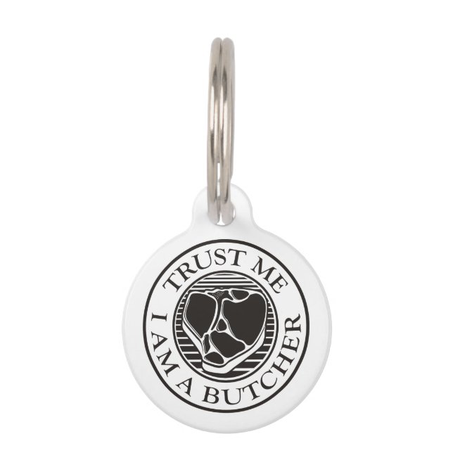 Vertraue mir, ich bin ein Butcher-T-Bone Tiermarke (Vorderseite)