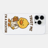 Vertraue mir, ich bin ein Ducktor iPhone Hülle (Rückseite (Horizontal))