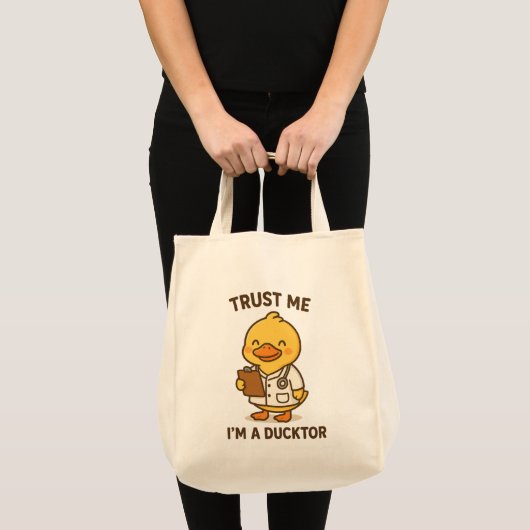 Vertraue mir, ich bin ein Ducktor Tragetasche (Vorderseite (Produkt))