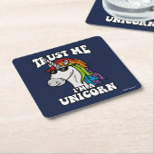 Vertraue mir, ich bin ein Einhorn Rechteckiger Pappuntersetzer (angewinkelt)
