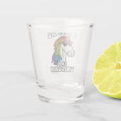 Vertraue mir, ich bin ein Einhorn Schnapsglas (Rückseite)