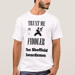 Vertraue mir, ich bin ein Fiedler Schwarzes Design T-Shirt