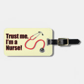 Vertraue mir, ich bin ein Gepäckanhänger für Krank (Vorderseite horizontal)