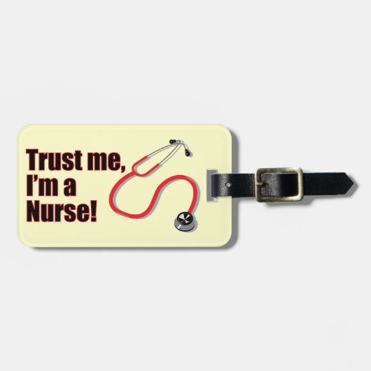 Vertraue mir, ich bin ein Gepäckanhänger für Krank (Vorderseite horizontal)