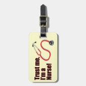 Vertraue mir, ich bin ein Gepäckanhänger für Krank (Vorderseite vertikal)