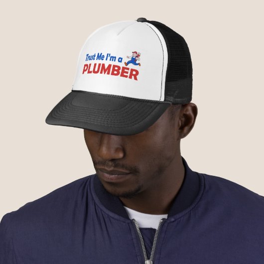 Vertraue mir, ich bin ein Klempner-Trucker-Hut Truckerkappe (Beispiel)
