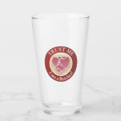 Vertraue mir, ich bin ein Metzger Glas (Vorderseite)