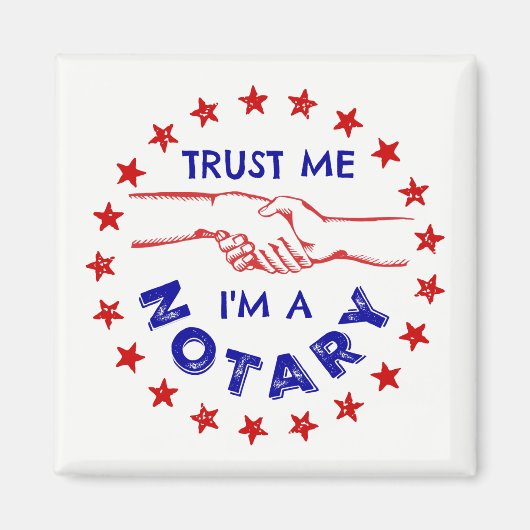 Vertraue mir, ich bin ein Notar Magnet (Vorne)