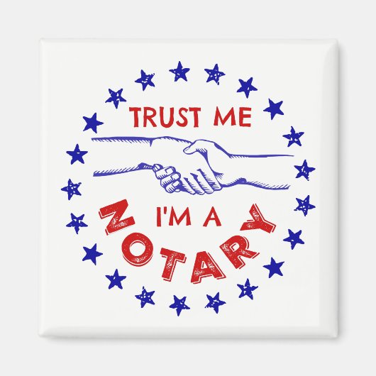 Vertraue mir, ich bin ein Notar Magnet (Vorne)