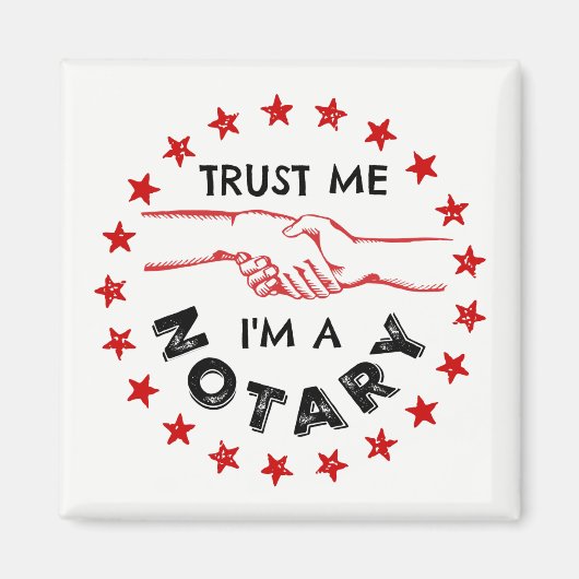 Vertraue mir, ich bin ein Notar Magnet (Vorne)