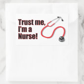 Vertraue mir, ich bin ein nurse Funny Stickers Lab (Tasche)