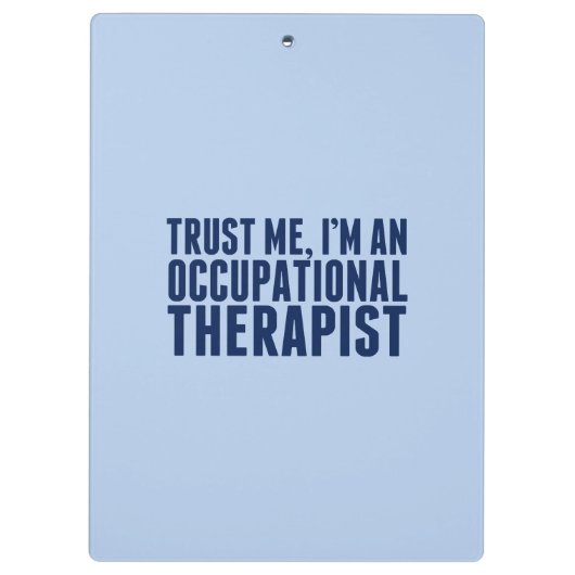 Vertraue mir, ich bin ein OT Klemmbrett (Rückseite)