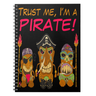 Vertraue mir, ich bin ein Pirat, Tiki Pirates, Fun Notizblock