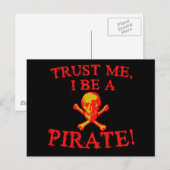 Vertraue mir, ich bin ein Piratenjäger von Shirts  Postkarte (Vorne/Hinten)