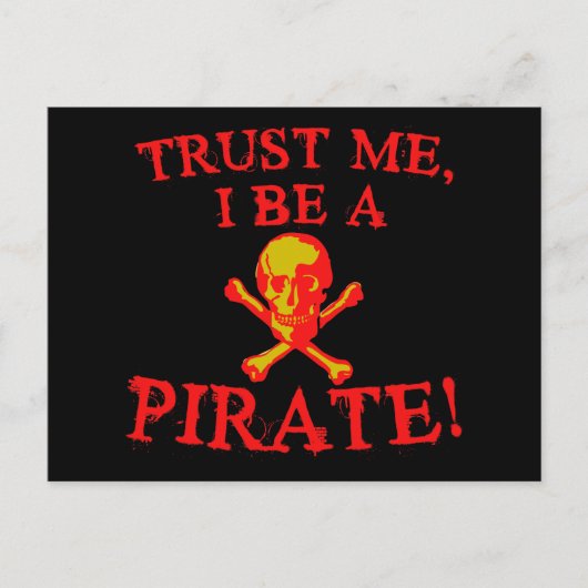 Vertraue mir, ich bin ein Piratenjäger von Shirts  Postkarte (Vorderseite)