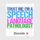 Vertraue mir, ich bin ein Sprachpathologe Laptop Aufkleber (Blatt)