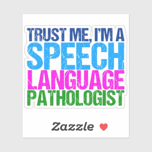 Vertraue mir, ich bin ein Sprachpathologe Laptop Aufkleber (Blatt)