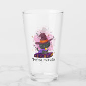 Vertraue mir, ich bin eine Hexe Glas (Rückseite)