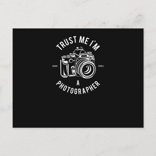 Vertraue mir, ich bin Fotograf Postkarte (Vorderseite)