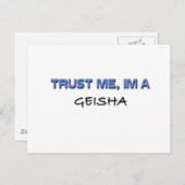 Vertraue mir, ich bin Geisha Postkarte (Vorne/Hinten)