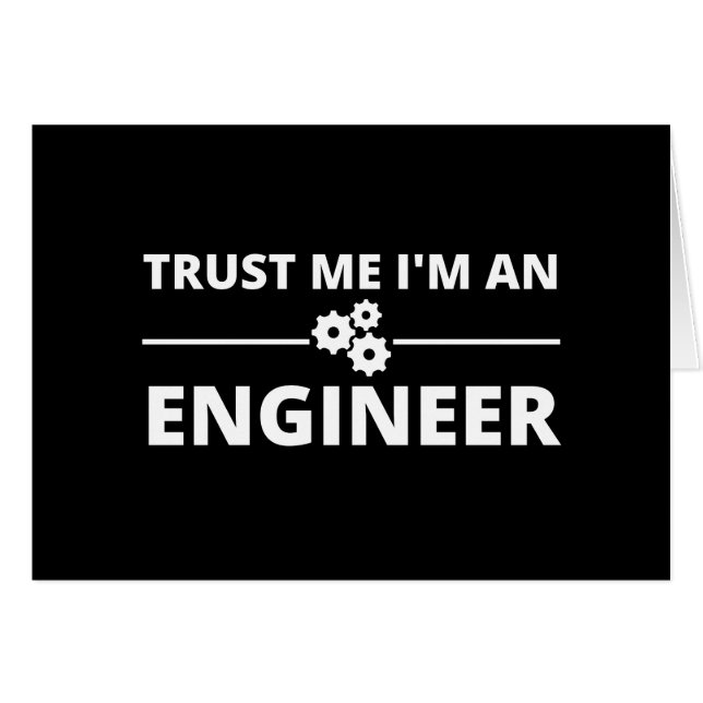 Vertraue mir, ich bin Ingenieur (Vorderseite (Horizontal))