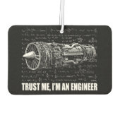 Vertraue mir, ich bin Ingenieur Autolufterfrischer (Rückseite)