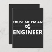 Vertraue mir, ich bin Ingenieur Dankeskarte (Vorne/Hinten)