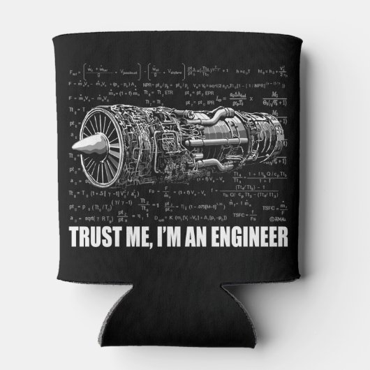 Vertraue mir, ich bin Ingenieur Dosenkühler (Rückseite)