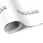 Vertraue mir, ich bin Ingenieur Geschenkpapier (Rolleneckpunkt)