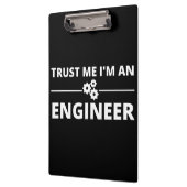 Vertraue mir, ich bin Ingenieur Klemmbrett (Links)