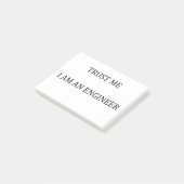 Vertraue mir Ich bin Ingenieur Post-it Klebezettel (angewinkelt)