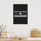 Vertraue mir, ich bin Ingenieur Poster (Küche)