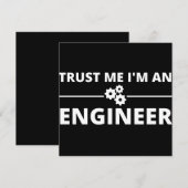 Vertraue mir, ich bin Ingenieur Save The Date (Vorne/Hinten)