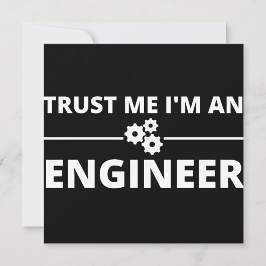 Vertraue mir, ich bin Ingenieur Save The Date (Vorderseite)
