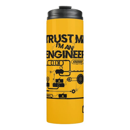 Vertraue mir! Ich bin Ingenieur Thermosbecher (Vorderseite)