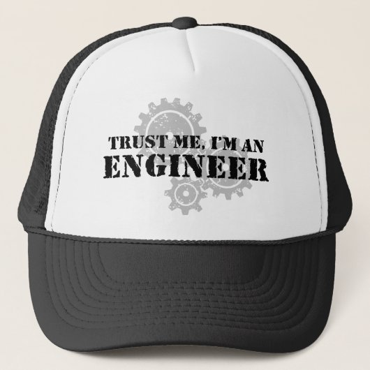Vertraue mir, ich bin Ingenieur Truckerkappe (Vorderseite)