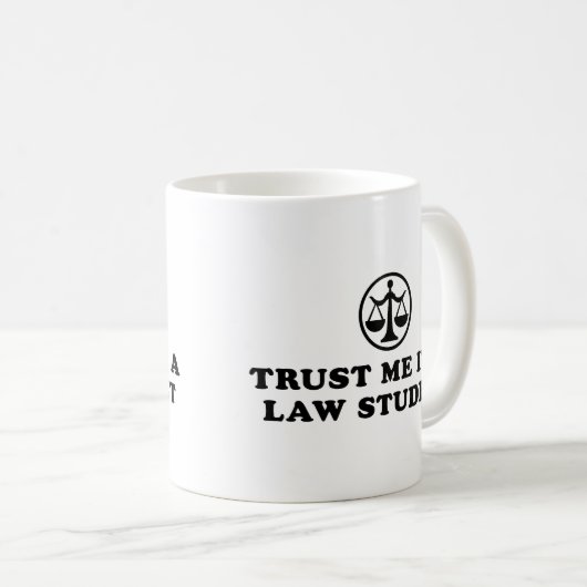 Vertraue mir, ich bin Jurastudentin Kaffeetasse (VorderseiteRechts)