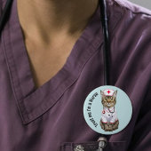 Vertraue mir, ich bin Krankenschwester, niedlicher Button