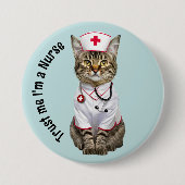 Vertraue mir, ich bin Krankenschwester, niedlicher Button (Vorderseite)