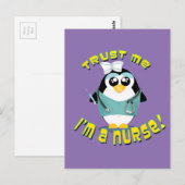 Vertraue mir, ich bin Krankenschwester Postkarte (Vorne/Hinten)