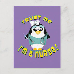 Vertraue mir, ich bin Krankenschwester Postkarte