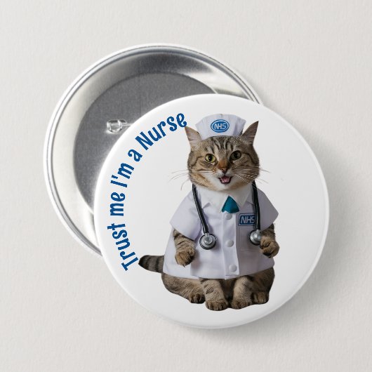 Vertraue mir, ich bin Krankenschwester und niedlic Button (Vorne & Hinten)