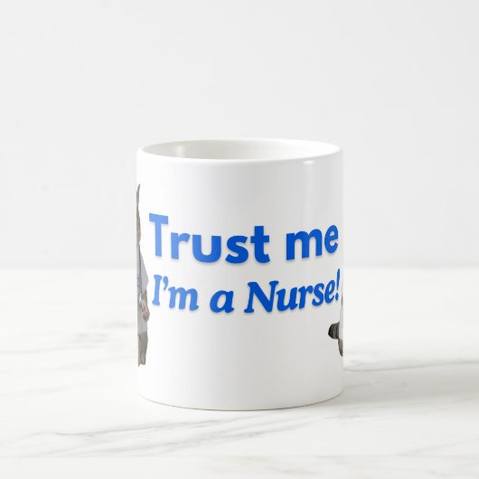 Vertraue mir, ich bin Krankenschwester und niedlic Kaffeetasse (Mittel)