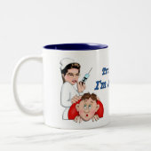 Vertraue mir - ich bin Krankenschwester Zweifarbige Tasse (Links)