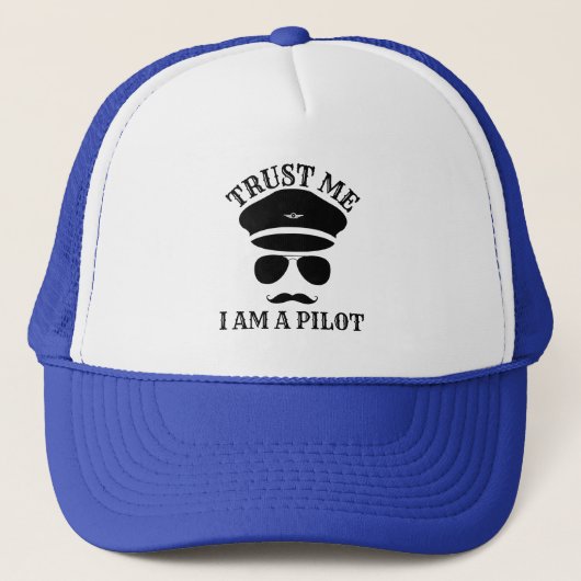 Vertraue mir, ich bin Pilot Truckerkappe (Vorderseite)