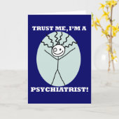 Vertraue mir, ich bin Psychiater Karte (Gelbe Blume)