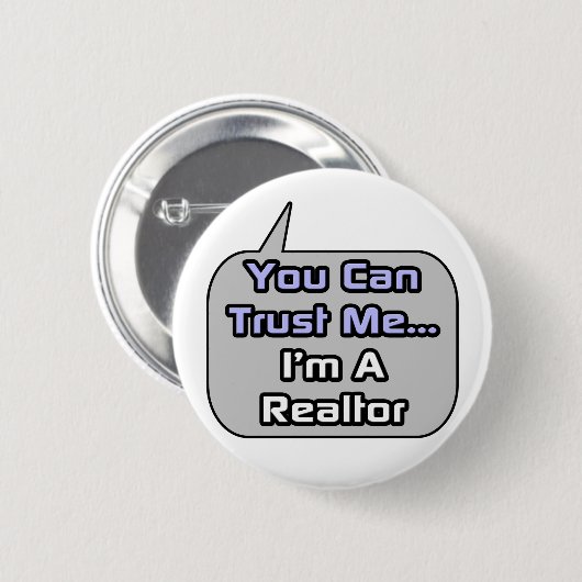 Vertraue mir .. Ich bin Realtor Button (Vorne & Hinten)