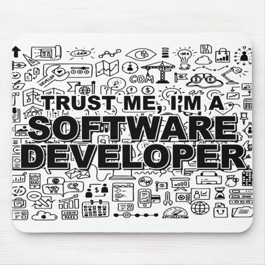 Vertraue mir, ich bin Software-Entwickler Mousepad (Vorne)